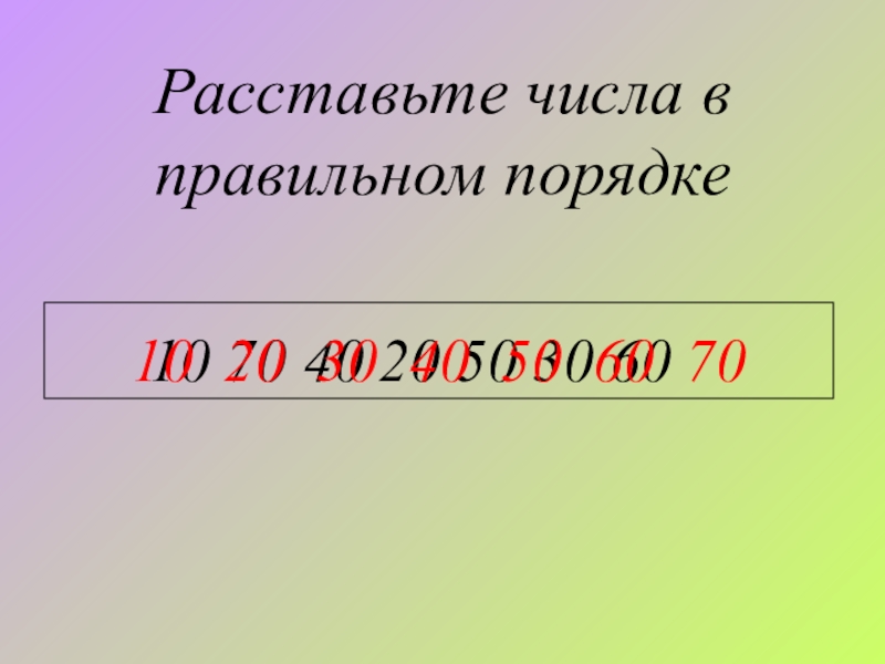 70 десяти. Расставь цифры в правильном порядке. Расставь числа в правильном порядке. Расставь расставь чисел в правильном порядке. Расставьте операции в правильном порядке.