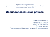 Презентация исследовательской работы по окружающему миру (Что я знаю о правильном питании )