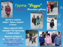 Презентация. Фотоотчет на тему. Мальчики и девочки.