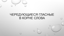 Презентация к уроку-практикуму Чередующиеся гласные в корне слова