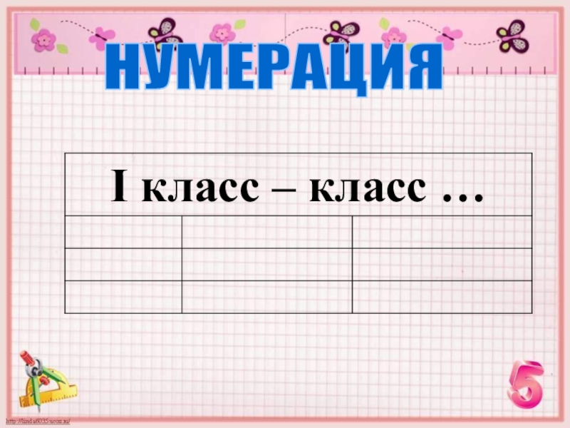 Презентация Класс миллионов НУМЕРАЦИЯ НУМЕРАЦИЯ