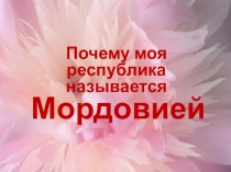 Презентация к уроку по ИКМК в 5 классе Почему моя республика называется Мордовией