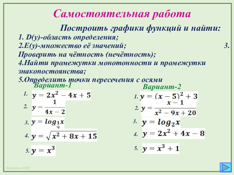 Построить графики найти область определения. Найти область определения функции самостоятельная работа. Найдите область определения функции самостоятельная работа. Область определения функции самостоятельная работа 10 класс. Самостоятельная работа по теме область определения функции.