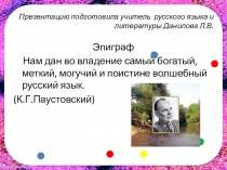 Презентация по русскому языку на тему Имя существительное. 5 класс.
