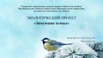Презентация проект на тему Зимующие птицы
