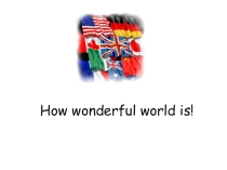 Презентация а тему: Countries and flags