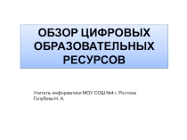 Обзор ЦОР