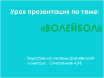 Правила игры в Волейбол