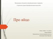 Презентация исследовательской работы Про яйцо