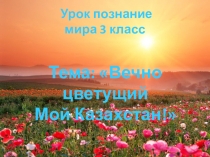 Презентация по познанию мира Мой Казахстан