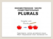 Презентация по английскому языку Множественное число существительных 4 класс