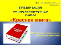 ПРЕЗЕНТАЦИЯ по окружающему миру на тему Красная книга (2 класс)