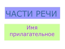 Презентация к уроку на тему: Падежные окончания имен прилагательных