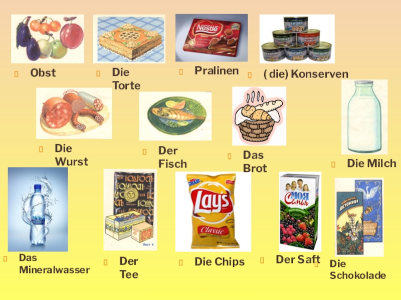 Немецкий язык 6 класс презентация по теме еда
