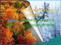 Презентация к уроку окружающего мира: Экосистема леса. Лесные производители.