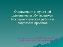 Организация внеурочной деятельности