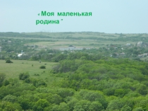 Презентация по окружающему мируМоя маленькая родина