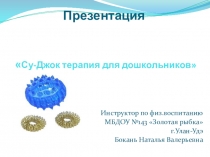 Презентация Су-Джок терапия для дошкольников