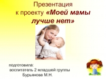 Презентация по проэкту Мамочка моя
