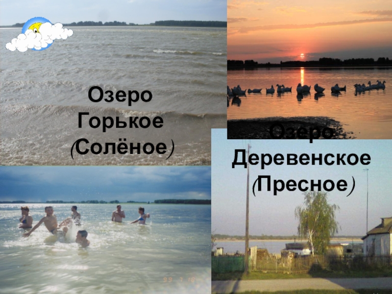 Презентация Отражение истории села Полойка в топонимических названиях Озеро Горькое (Солёное)Озеро Деревенское (Пресное) Озеро Горькое (Солёное)Озеро Деревенское (Пресное)