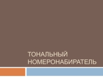 Тотальный номеронабиратель