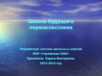 Рабочая программа Школа будущего первоклассника