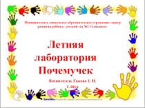 Летняя лаборатория Почемучек  Художественное экспериментирование с фольгой