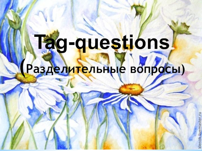 Презентация Презентация по английскому языку на тему Tag-questions(5 класс), УМК М.З. Биболетова
