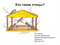 Презентация по окружающему миру на тему Птицы (1 класс)