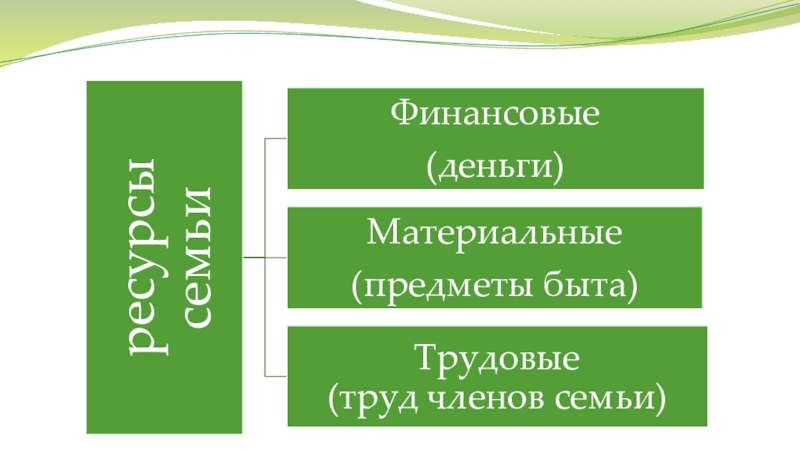 Ресурсы семьи схема