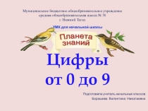 Презентация к урокам математики в 1 классе Учимся писать цифры(УМК Планета знаний)