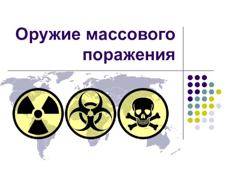 Ядерное химическое и биологическое оружие презентация