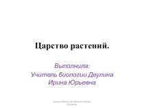 Учебные схемы по биологии Растения