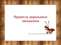Правила дорожного движения