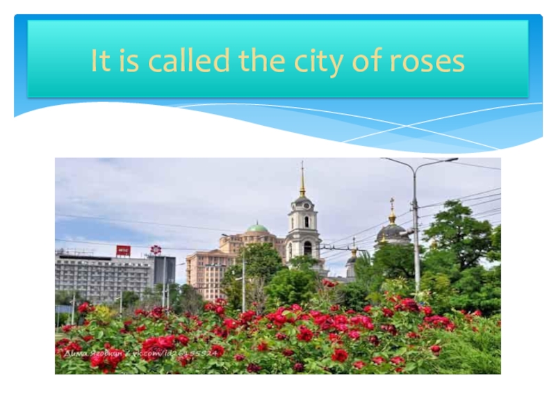 Презентация по английскому языку на тему Doneck (7 класс) It is called the city of roses It is called the city of roses