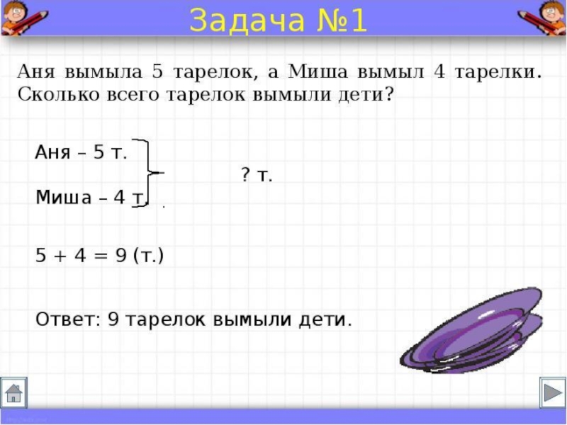 Схемы к задачам 1 класс школа россии