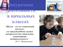 Презентация внеурочной деятельности по химии Школа семи гномов (1 класс)