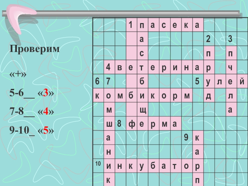 Презентация к уроку Какая бывает промышленность Проверим «+»5-6__ «3»7-8__ «4»9-10_ «5» Проверим «+»5-6__ «3»7-8__ «4»9-10_ «5»