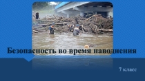 Презентация к уроку ОБЖ на тему Безопасность во время наводнения