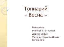 Презентация по технологии 6 класс