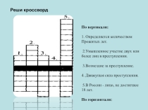 Презентация по обществознанию к открытому уроку по теме Преступление и наказание (11 класс)