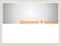 Презентация по информатике на темуДеревья ( 4 класс)