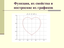 Презентация по алгебре на тему Функция, определение функции, чётные и нечётные функции, построение графиков