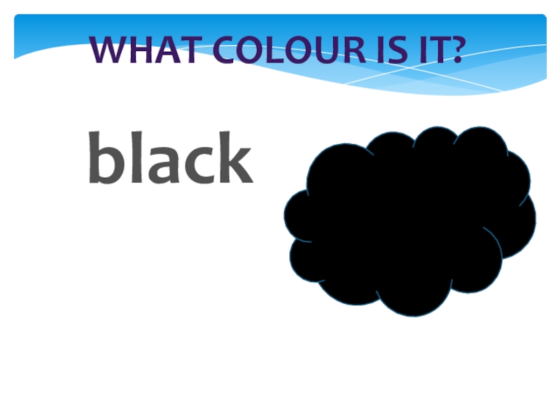 What colour is it?black