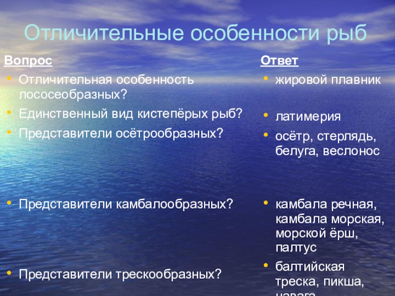 Особенности рыб. Отличительные особенности рыб. Характерные особенности рыб. Биологические особенности рыб.