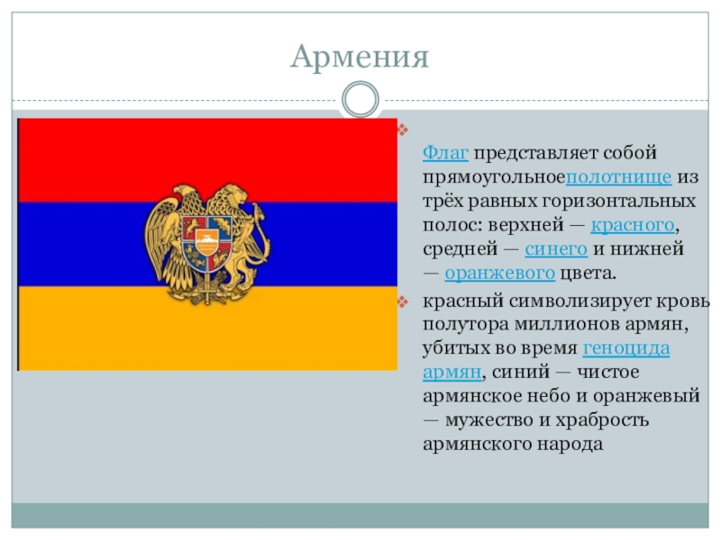 Значит армения. Флаг Армении цвета. Армения презентация. Символы государства Армении. Армения флаг и герб.