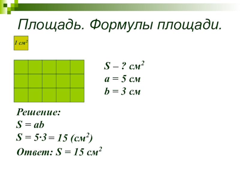 Площадь в математике