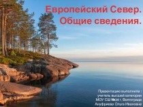 Презентация по теме Европейский Север. Общие сведения