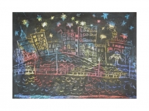 Техника граттаж на уроках рисования