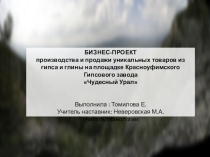Проект по технологии Бизнес-план